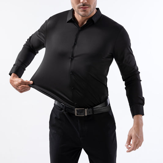 Men’s Four-Way Stretch Shirt – Wrinkle-Free Business Shirt