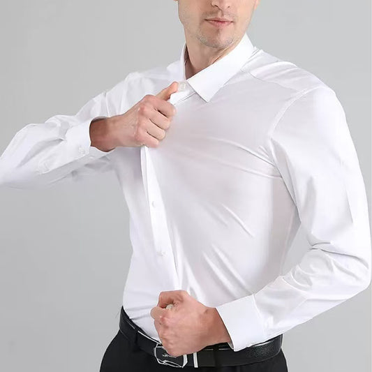 Plus Size Stretch Shirt – Wrinkle-Free Work Shirt Men’s
