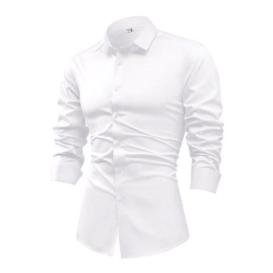 Ice Silk Business Shirt – Wrinkle-Free Professional Shirt