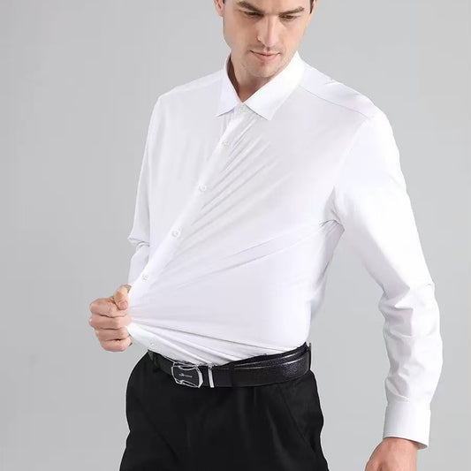 Plus Size Stretch Shirt – Wrinkle-Free Work Shirt Men’s