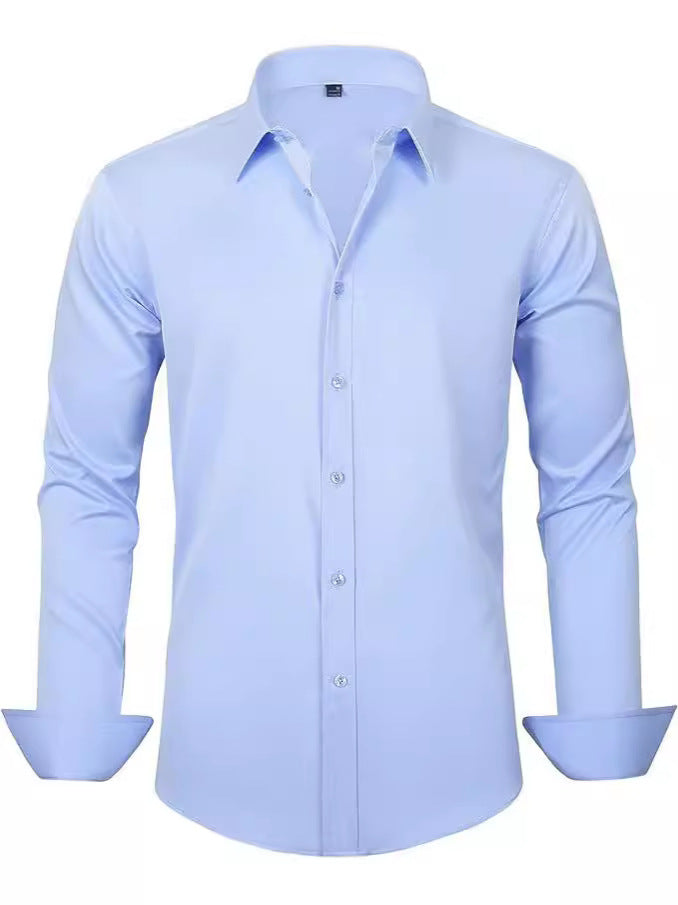 Hortiss Four-Way Stretch Dress Shirt – Slim Fit Business Shirt
