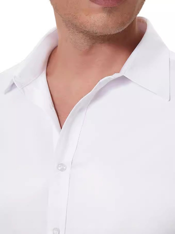 Hortiss Four-Way Stretch Dress Shirt – Slim Fit Business Shirt