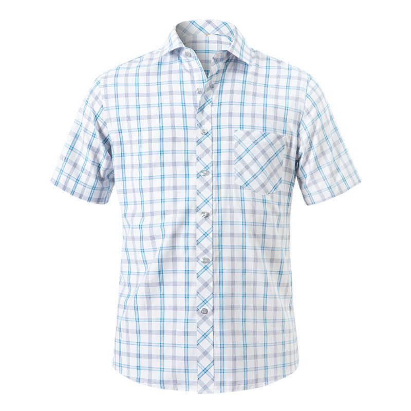 Hortiss Plaid Short Sleeve Shirt – Summer Casual Men’s Shirt 815