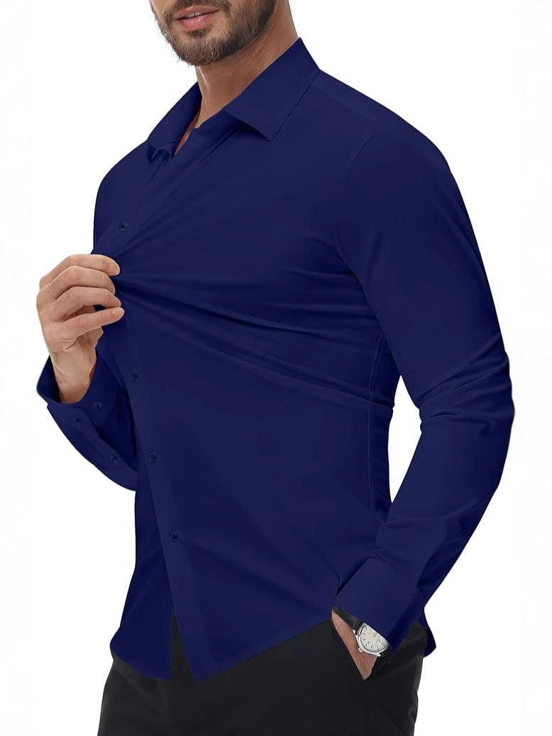 Hortiss Seamless Stretch Shirt – Slim Fit Non-Iron Men’s Shirt