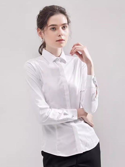 Hortiss Men’s Silk Satin Shirt – Luxury Business Casual Shirt