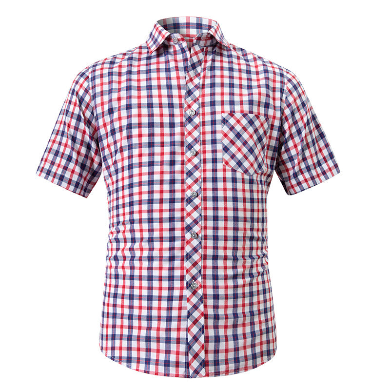 Hortiss Plaid Short Sleeve Shirt – Summer Casual Men’s Shirt 822