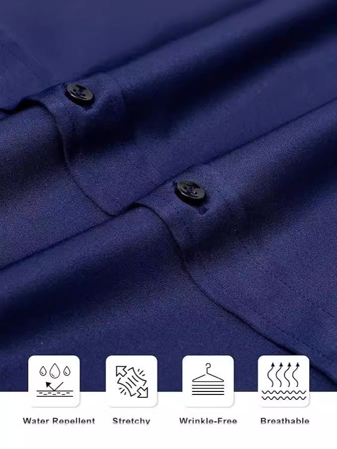 Hortiss Plus Size Stretch Shirt – Wrinkle-Free Work Shirt Men’s