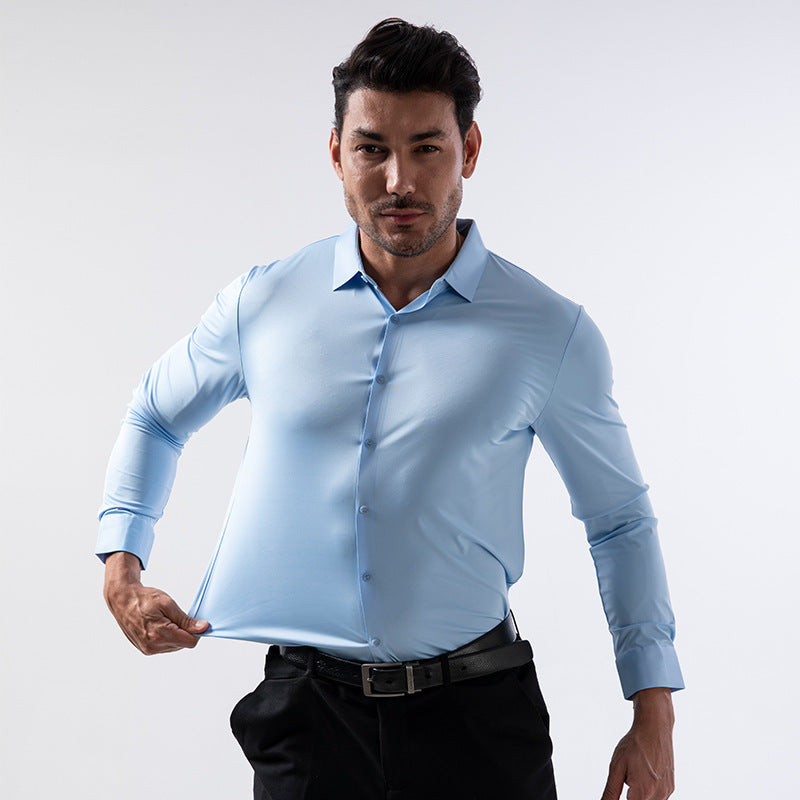 Hortiss Seamless Stretch Shirt – Slim Fit Non-Iron Men’s Shirt