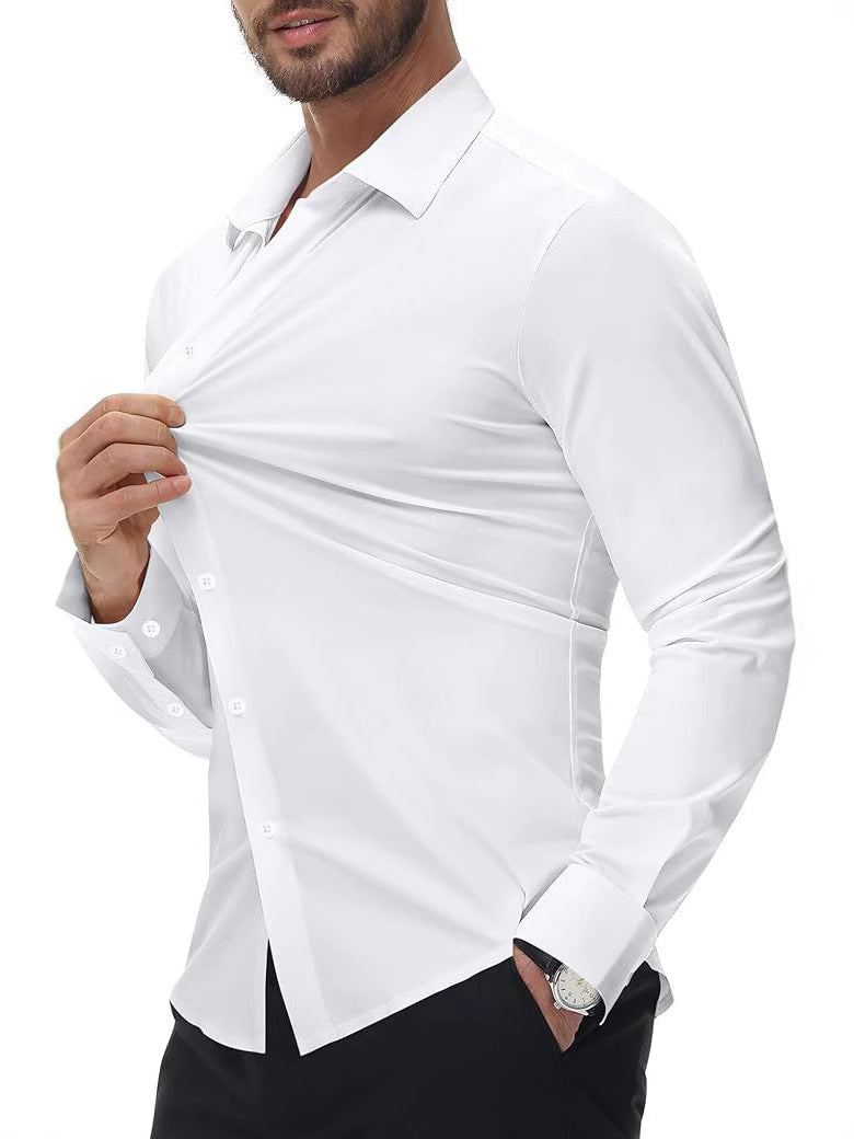 Hortiss Seamless Stretch Shirt – Slim Fit Non-Iron Men’s Shirt