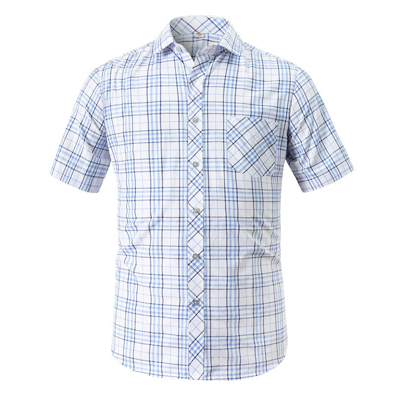 Hortiss Plaid Short Sleeve Shirt – Summer Casual Men’s Shirt 808